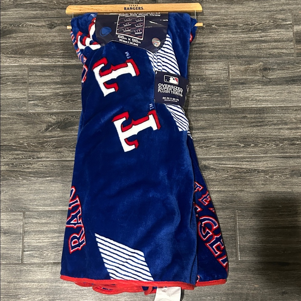 MLB Blue and Red Blanket